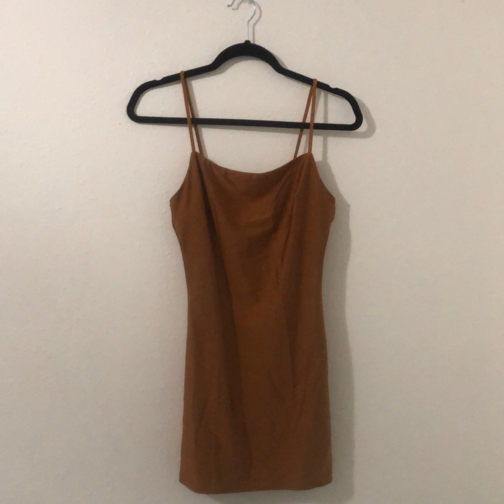 Forever 21 Camel Knit Mini Dress